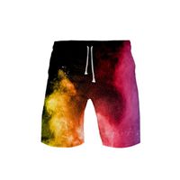 Wholesale Men s Shorts Novelty Color Smoke D Style Summer Men Fashion Leisure Trend Beach Kpop Print Cotton polyester