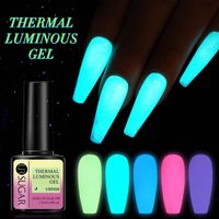 Wholesale Nail Gel UR SUGAR ml Blue Luminous Thermal Color Change Soak Off UV Fluorescent Neon Nails