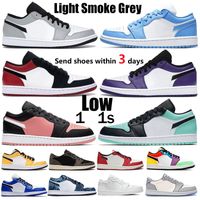 Wholesale Mens Casual Shoes Fashion Game Royal Low Court Purple White Red Shadow Glow Bred Gray Black Toe Women Skateboard Sports Sneakers Size