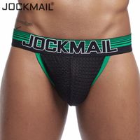 Wholesale JOCKMAIL Mesh Sexy Men Underwear Ice Silk Men Briefs Breathable Slip Bikini Gay Male Panties Underpants Men Thongs G Strings