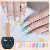 Wholesale Nail Gel ml Polish Bright Effect Jelly Luminious Easy To Removal Safe Health Material Pure Color Soak Off UV LED Art