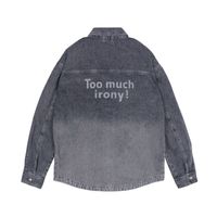 Wholesale Jean Jacket For Men Clothes Oversized Denim Coat Korean Style Coats Spring Fall Solid Casual