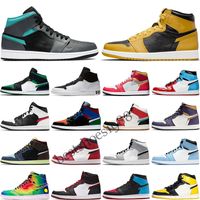 Wholesale 1 OG Basketball Shoes Men Top Gold Toe Mandarin Triple Black White Red Mens Sport Athletic Trainers Sneakers Size