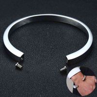 Wholesale Mens Bracelet Unique Urn Cremation Cuff Bangle for Ashes Memorial Stainless Steel Male Jewelry