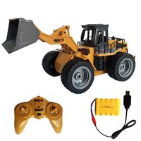 Wholesale 1 RC tractor shovel toy RC forklift truck engineering car toy Toys for children Boy toys gift Bulldozer Tractor shovel model