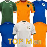 Wholesale 2021 Ireland National Team Special Edition Mens Soccer Jerseys COLLINS McGOLDRICK Home Green Away Orange Football Shirts World Preliminary Uniforms