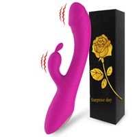 Wholesale NXY Vibrators Powerful Double motor dildo Vibrator for Women Large size Soft Female Vagina Clitoris Stimulator Masturbator Sex Toys Adult