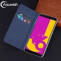 Wholesale Flip Wallet Leather Case For Galaxy J6 J SM J600 J600F J600G SM J600 SM J600FN Phone Cover With Card Pocket Cell Cases