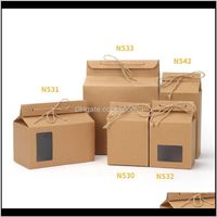 Wholesale Gift Wrap Event Festive Party Supplies Home Garden Drop Delivery Packaging Cardboard Kraft Folded Nut Tea Box Food Storage Standing Up P