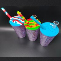 Wholesale Colorful Smoking Pipe Drink Up Percolator Dab Rigs Bong Bubbler Oil Burner Water Pipes