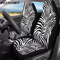 Wholesale Zebra Pattern Black And White Front Car Seat Cover Durable Pack Driver Decor Case Leopard Protector Covers
