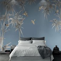 Wholesale Wallpapers Po Wallpaper Chinese Style Bamboo Flowers And Birds Mural Living Room Bedroom Study Classic Decor Papel De Parede D Frescoes