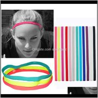 Wholesale Headbands Candy Color Elastic Rope Sports Yoga Hair Bands Women Men Headwrap Running Football Prevent Slippery Headband Designer Gifts G6Lab
