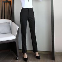 Wholesale Men s Pants Thick Black Trousers Women s Professional Straight Slim Formal Dress Work Clothes Thin Women