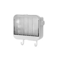Wholesale Soap Dishes Home Bathroom Easy Install Holder El Double Hooks Vertical Accessories Draining Case With Lid Storage Rack Nail Free