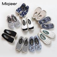 Wholesale Parent child Mommy Baby Indoor Shoes Fashion Children Socks Spring Autumn Elastic Fabric Non slip Soft Knitted Slippers First Walkers