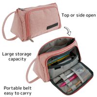 Wholesale Pencil Cases Pen Case Big Capacity Compartments Holder Pouch Bag Marker Desk Stationery Organizer Makeup