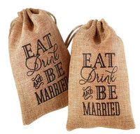 Wholesale 2021 NEW quot Best Day Ever quot Muslin Bag Linen Favor Bags Muslin candy bag Bridal Shower Wedding Favor Bags