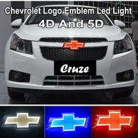 Wholesale 17 cm D D logo LED Daytime Running Lamp Car Emblem light for Chevrolet chevy cruze epica Badge Sticker