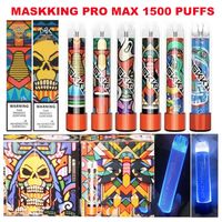 Wholesale Maskking High Pro Max Disposable Cigarette Vapes Puffs ml e cig Cartridge Pods mAh Battery Electronic E Cigarette Vape Juice with RGB LED Vaporizer