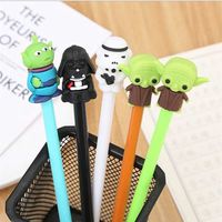 Wholesale 20 Cartoon Gel Pens Set Creative Cool Neutral Pen Learning Stationery Cute Student Black Test Pen Writing Tools