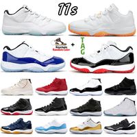 Wholesale 11 s Citrus Mens Shoes University Low Legend Blue white Bred INFRARED Concord space jam Cool Grey Gamma women Trainers Sports Sneakers US