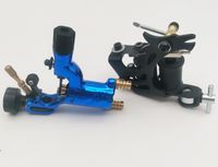 Wholesale Professional New Tattoo Machine Gun Handmade Dragon Black Coils and Pc Plastic Good Motor Blue Dragonfly Rotary Liner Shader For Tattooage Kits Supply