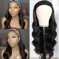 Wholesale Synthetic Wigs AIMISI Wig inch Body Wave Headband Hair For Women Cosplay Salon Glueless