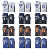 Wholesale Screen Print Robin Lopez Jersey Basketball Jalen Suggs Franz Wagner Pinstripe Black Blue White Team Color Breathable For Sport Fans Shirt Man Woman Youth