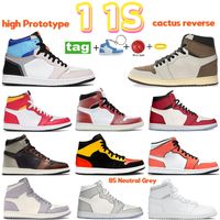 Wholesale Mens basketball shoes cactus reverse high prototype rust shadow mid turf orange spruce aura fusion red neutral grey men women sports sneakers