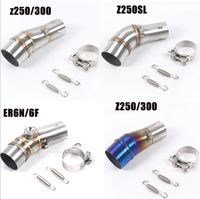 Wholesale Motorcycle Exhaust Pipe Intermediate Connection ER6N Z800 Z750 Ninja Stainless Steel Elbow Modified System