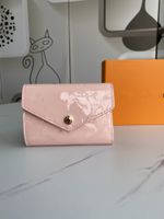 Wholesale 6 Wallet designer luxury handbags clutch bag card holder pu leather high quality with box letter flower print women girl fashion purse lianjin