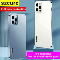 Wholesale For iphone Pro max case NEW metal mobile phone case all inclusive lens anti fall high end luxury protective cover magnetic G1103