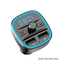 Wholesale Car FM Transmitter USB Bluetooth Kit Receiver MP3 Music Player Handsfree Calling Voice Navigation Mobile Phone Quick Charger U Disk TF Card Interior Accessories