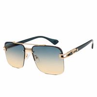 Wholesale Top quality mens sun glasses luxury designer sunglasses man retro fashion style Square Frameless UV400 lens metal sunglass With box Free delivery eyeglass