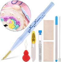 Wholesale Magic Needle embroidery Pen Stitching Punch Needles Tool Sets DIY Craft Sewing Kit Tools For Embroideries Patterns