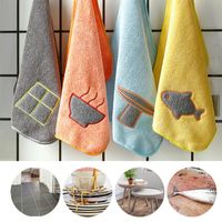 Wholesale Towel Kitchen Cleaning Cloth For Window Glass Car Floor Rags Bowl Dish Ceramic Tile Wipe Duster Home Tool Gadget TLSM
