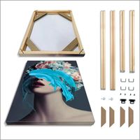 Wholesale Frames Wall Frame For Canvas Painting DIY Diamond Embroidery Portraits Solid Wood Po Manufacturers Direct Sales Can Customize