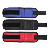 Wholesale NEWOther Hand Tools Magnetic Wristband Pocket Tool Belt Pouch Bag Screws Holder Holding Tool Magnetic bracelets strong Chuck ZZB13493