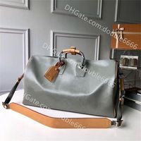 Wholesale luxurys designers bags High capacity Duffel bag Women Travel Tote Men Boston Handbags Coated Canvas Soft Sided Leather Suitcase Luggage
