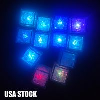 Wholesale Ice Cube Water Actived Flash Led Light Put Into Water Drink Automatically for Party Wedding Bars Christmas