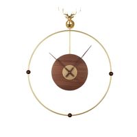 Wholesale Wall Clocks Nordic Gold Luxury Clock Metal Silent Watches Home Decor Creative Large Living Room Decoration Gift Ideas