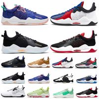 Wholesale 2021 Paul George PG V Mens Basketball Shoes Top Quality Clippers Bred Blue powder Pickled Pepper Multi Color Oreo PlayStation PG5 trainers men Sports Sneakers