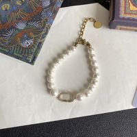 Wholesale fashion jewelry women necklaces pearl beaded for girl high end elegant choker necklace and bracelets suit fine jewelrys