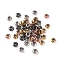 Wholesale 52pcs set mm colors Mixed Brass Rondelles Loose Spacer Charm DIY Bracelets Beads for Jewelry Making whole