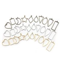 Wholesale Mix Color Metal Geometric Figure Diy Charms for Necklace Bracelet Jewelry Making Components Parts Price