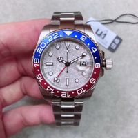 Wholesale New Model Mens Wristwatch ST9 Stainless Steel Blue Red Pepsi Watch Automatic GMT Movement Limited Watch Orologio di Lusso Master Gift