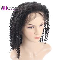 Wholesale Best a Kinky Curly Brazilian Lace Front Density Human Hair Wigs for Black Women Selling