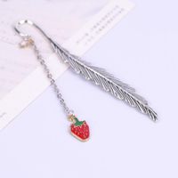 Wholesale Bookmark Metal Feather Bookmarks Creative Pendant Promotional Gift Stationery School Supply
