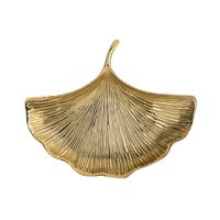 Wholesale Kitchen Storage Organization Gold Jewelry Tray Bedroom Lotus Leaf Shape Necklace Earring For Bracelet Display Holder Home Decor Serving No